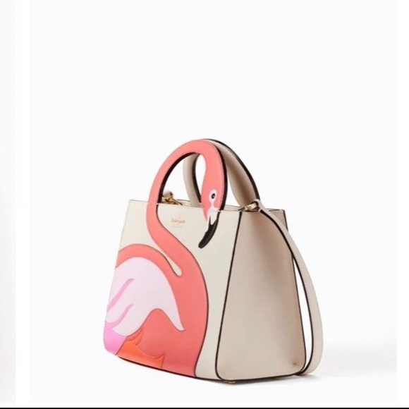 NWT Kate Spade By The Pool Flamingo Sam Bag - Picture 4 of 6